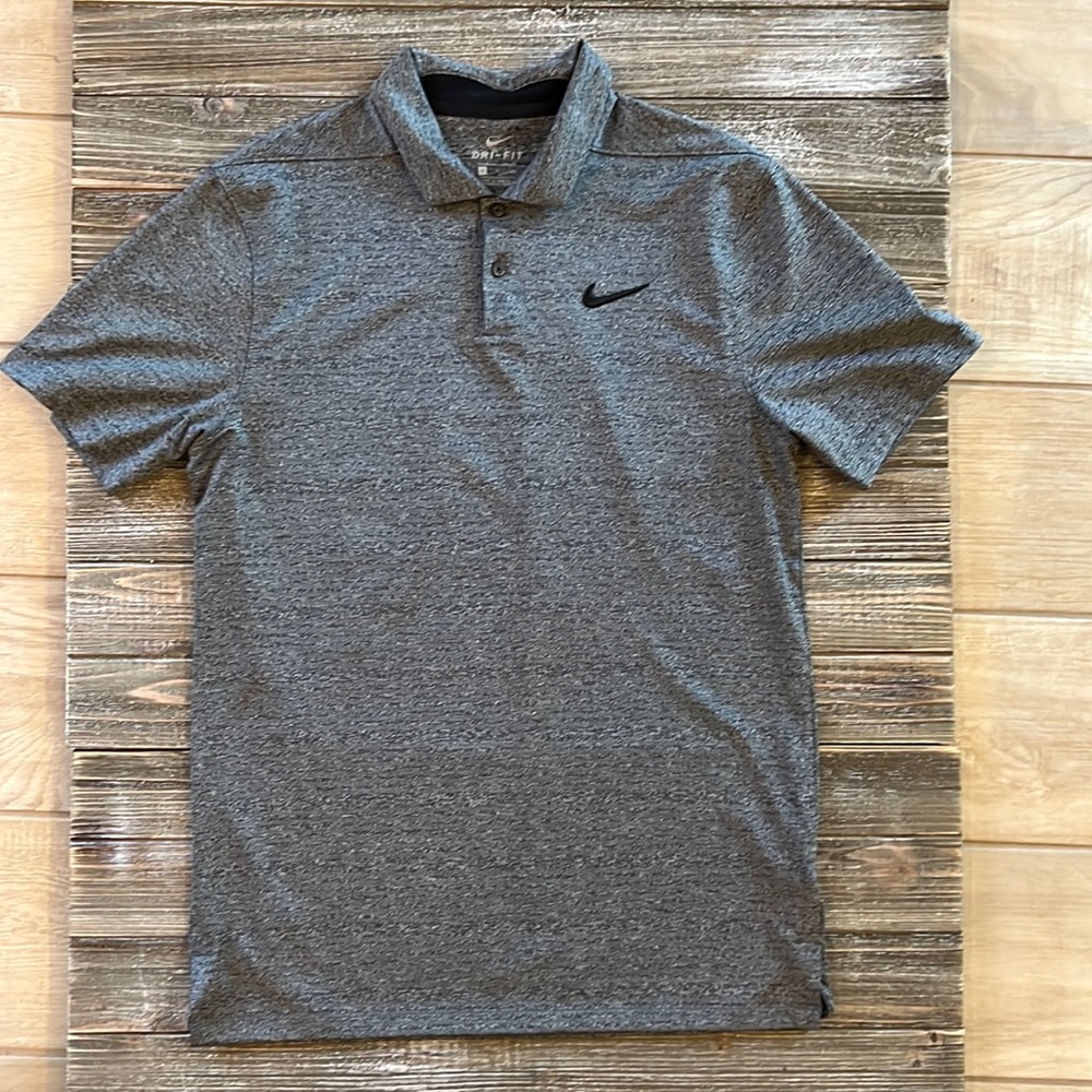 Nike Dri-fit, Mens Polo, Gray, S